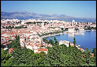 View of the harbour from Marjan Park, Split