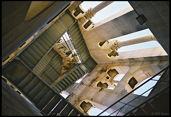 View inside the cathedral tower, Diocletian Palace, Split