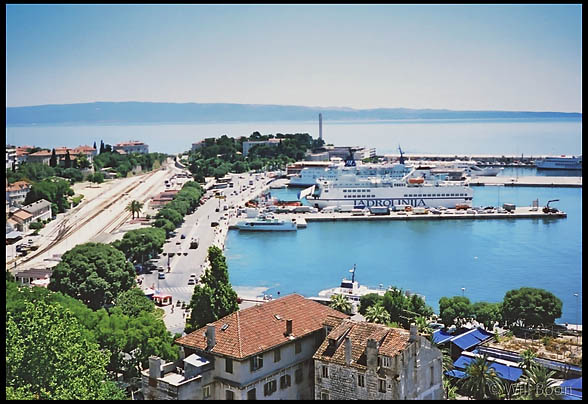 Split harbour Croatia