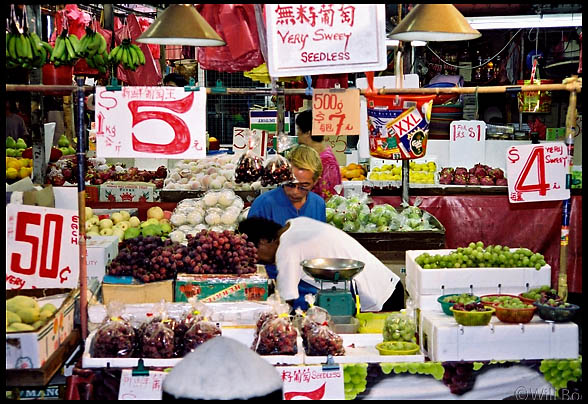 Fruit market stall, Bugis
 Village, Singapore