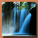 The spectacular waterfall at Paronella National Park, Queensland, Australia