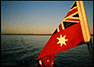 Australia flag at Sunset, Queensland