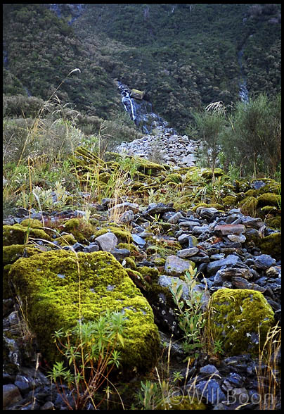 Rocky mountain hillside, South Island