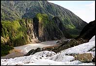 The spectacular view the from top of Fox Glacier