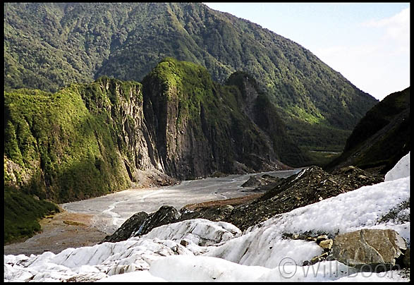 The spectacular view from the top of Fox Glacier