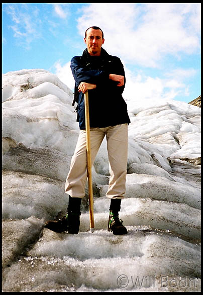 Proudly standing on top of Fox Glacier!