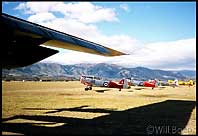 WW2 Harvard airplanes, Wakanka Airshow, South Island