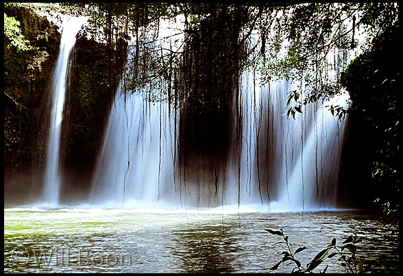 The spectacular waterfall at Paronella National Park, Queensland, Australia