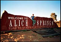 Welcome to Alice Springs, Northern Territory, Australia
