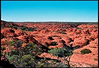 The endless vista of rock formations, Kings Canyon, Northern Territory, Australia
