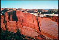 The steep cliff face of Kings Canyon, Northern Territory, Australia