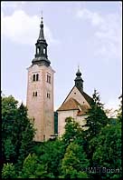 Eglise de l'Ile, lac Bled, Slovénie
